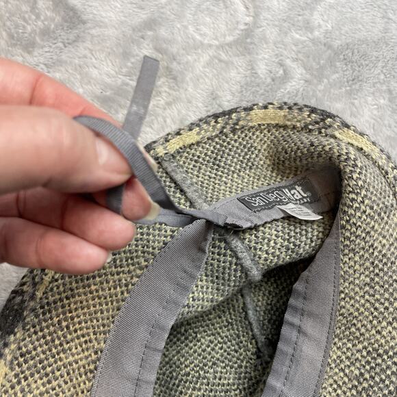 San Diego Hat Co Bucket Hat Womens Beige Gray Wool Blend Check Plaid Classic - Picture 5 of 5